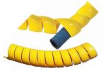 Spirală PVC galbenă pentru furtunuri la metru