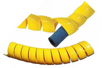 Spirala OH galbenă pentru furtunuri, la metru